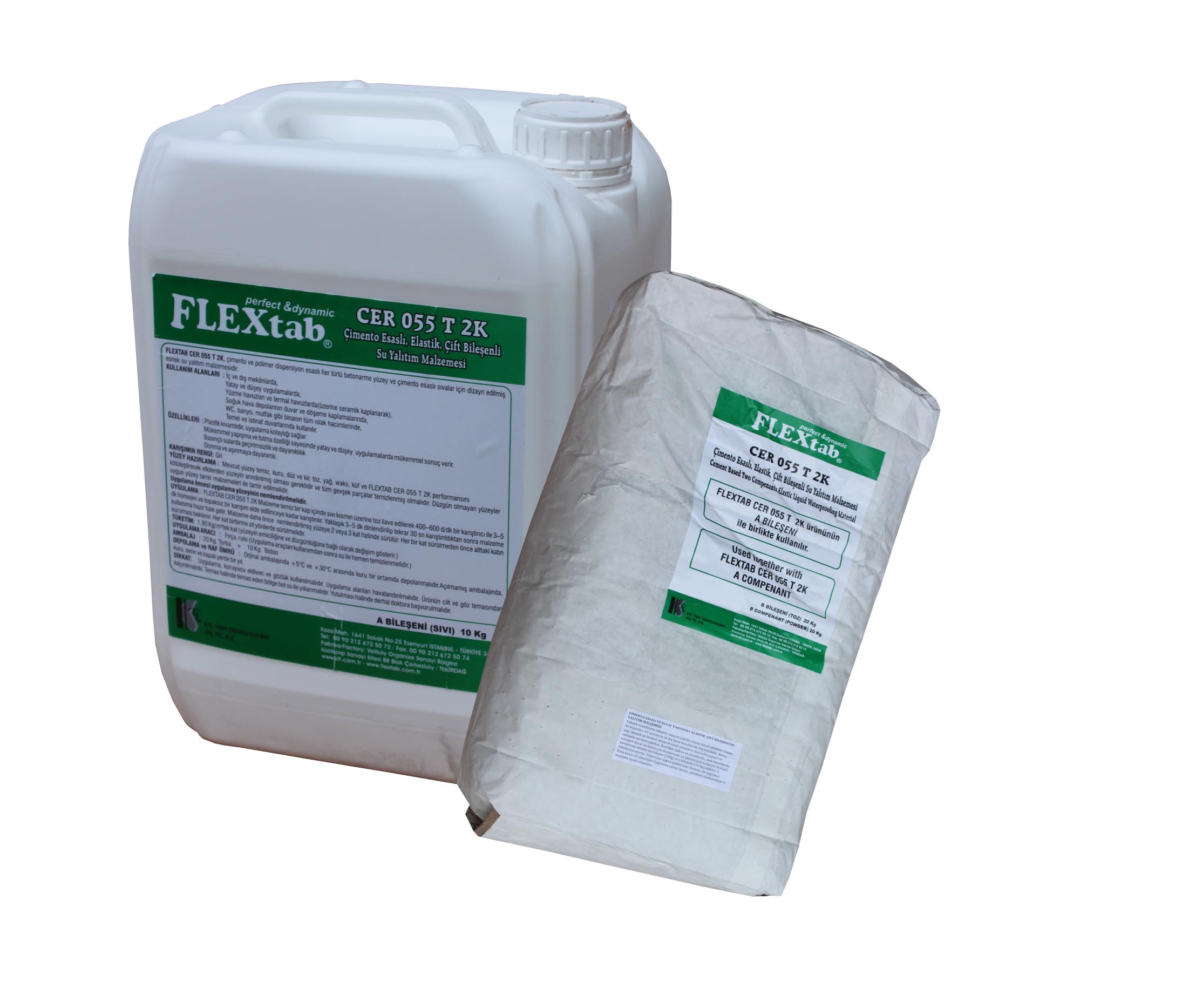 Covering the FLEX2AKNO the elastomeric Based Double Component Water Insulation Material